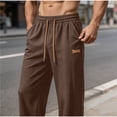 thumbnail image 4 of SOOMLON Viscose Pants for Men Big and Tall Long Pants Loose Elastic Waist Drawstring Trousers Cooling Draped Pants, 4 of 8