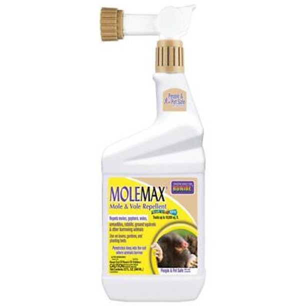 Bonide Molemax Animal Repellent Liquid For Moles and Voles 32 oz. (Pack of 12)