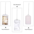 thumbnail image 2 of 1 Set 100 Pcs PVC Luggage Loops Luggage Tag Worm Loops Straps (Transparent), 2 of 5