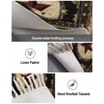 thumbnail image 5 of Western Stars Brown Hallway Runner Rug 2x6ft,Farmhouse Country Vintage Wood Grain Washable Woven Living Room Bedroom Kitchen Bathrom Carpet with Tassels,Indoor Outdoor Throw Door Mat for Entryway, 5 of 5