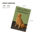 thumbnail image 4 of Lantern Press 1000 Piece Jigsaw Puzzle, Golden Retriever, Life is Better, 4 of 5