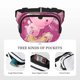 thumbnail image 5 of Fotbe Cute Pink Axolotl A Cangurera Cuadrada con Estampado de Doble Capa, Bolsa de Cintura Ajustable Mini para Hombres y Mujeres, 5 of 9