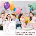 thumbnail image 6 of Pink Bow Birthday Invitations, Pink Ribbon Bow Birthday Party Invitations, 20 Party Invitations with Envelopes for Girls Boys, Birthday Party Favor & Decoration (4"x6")-A04, 6 of 6