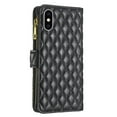 thumbnail image 3 of iPhone XS Max Women Wallet Case, Magnetic Leather Purse Zipper Wallet Folio Flip Credit Card Coin Stand Case with Wristp Hand Strap Lanyard Compatible with iPhone XS Max,
(Black), 3 of 10