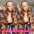 thumbnail image 3 of Cabello humano Wigs Pizazz, rubio miel, encaje frontal, 70 cm, 180%, 3 of 6