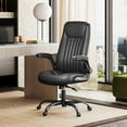 thumbnail image 7 of CZMJY Executive Chair Computer Office Chair, High Back Ergonomic Desk Chair with Adjustable Flip-up Armrests, Lumbar Support and Thick Headrest, Black, 7 of 7