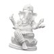 thumbnail image 5 of Estatua del Señor Ganesha Escultura religiosa de Buda Artesanía Arte Artesanía Decoración del hogar Blanco 85 x 7 x 105 cm, 5 of 9