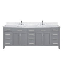 Design Element Group 84" Double Vanity in Gray