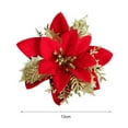 thumbnail image 3 of Christmas Fake Flower Faux Silk Flower,Xmas Flower Decor for Home, 3 of 7