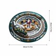thumbnail image 3 of Christmas Rugs, 3D Rugs Optical Illusion Christmas,Soft Non-Slip Washable, Round Floor Carpet For Porch Holiday Entryway Living Room Deco, 3 of 6
