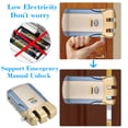 thumbnail image 4 of Smart Lock Keyless Entry Door Lock No Hole Design Tiger Method USB External Power 4 Remote Keys 433MHz for Home Office Villa Security, 4 of 7