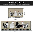 thumbnail image 2 of Rooster Kitchen Rugs and Mats Non Skid Washable Set of 2, Cartoon Farmhouse Chicken Kitchen Mats for Floor, Black White Kitchen Runner Rug, Vintage Kitchen Decor, 2 of 6