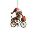thumbnail image 3 of 2D Acrylic Christmas Tree Car Hanging Ornament Cute Backpack Accessory Decorative Pendant For Rearview, 3 of 6