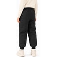 thumbnail image 4 of Kids Snow Pants Boys Girls Winter Ski Pant Thick Lined Warm Long Pants (Black), 4 of 5