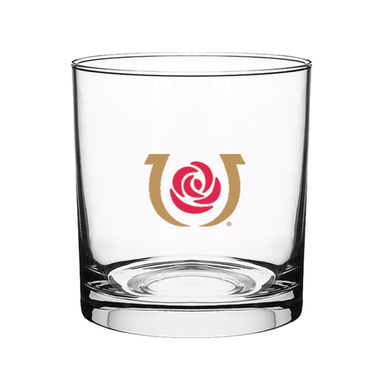Kentucky Derby Horseshoe Rocks Glass