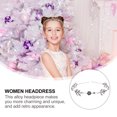 thumbnail image 3 of unbranded Silver Alloy Headband Bridal Leaves Hair Jewelry Elegant Headwear for Formal Events, 3 of 7