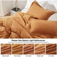 thumbnail image 6 of Simple&Opulence Linen Duvet Cover - Linen Cotton Blend 3 Pieces Bedding Set, 1 Duvet Cover 104 x 92 Inches and 2 Pillowcase- Solid Color Collection , Soft & Cozy ,Cooling Bedding-Linen/Beige, King, 6 of 10