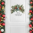 thumbnail image 7 of Removable Christmas Wreath Wall Stickers - Green Leaves, Pinecones, And Red Berries Pattern Decals for Home, Office, And Glass Holiday Decor, 7 of 7