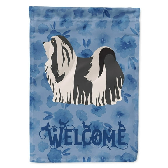 Carolines Treasures CK5997CHF Havanese 1 Welcome Flag Canvas House Size Large multicolor