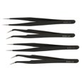 thumbnail image 4 of Stainless Steel Tweezers, Sturdy Anti Static Tweezers Strong Clamping Accurate Polishing With Protective Cover For Beauty, 4 of 8