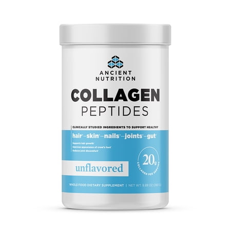 Ancient Nutrition Unflavored Collagen 14 Servings Peptides Powder - 9.8oz