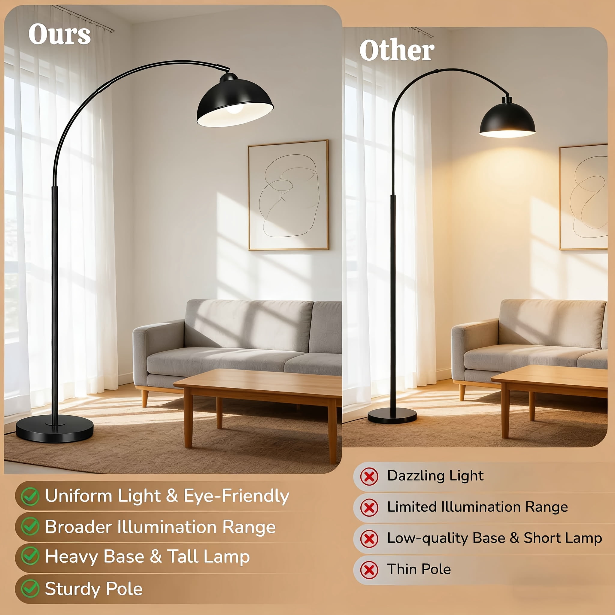 71 Inch Industrial Floor Lamp, Foot Operated Switch & Remote Control, Medieval Modern Standing Lamp, Black Tall Floor Light for Living Room Bedroom Office, Home Decor for Halloween Christmas Festival