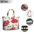 thumbnail image 3 of Flower Women's Large Weekend Travel Bag Moving Canvas Handbag Thick Double Layer Beach Weekend Travel Unisex Hospital Maternity Delivery with Toiletry Waterproof, 3 of 5