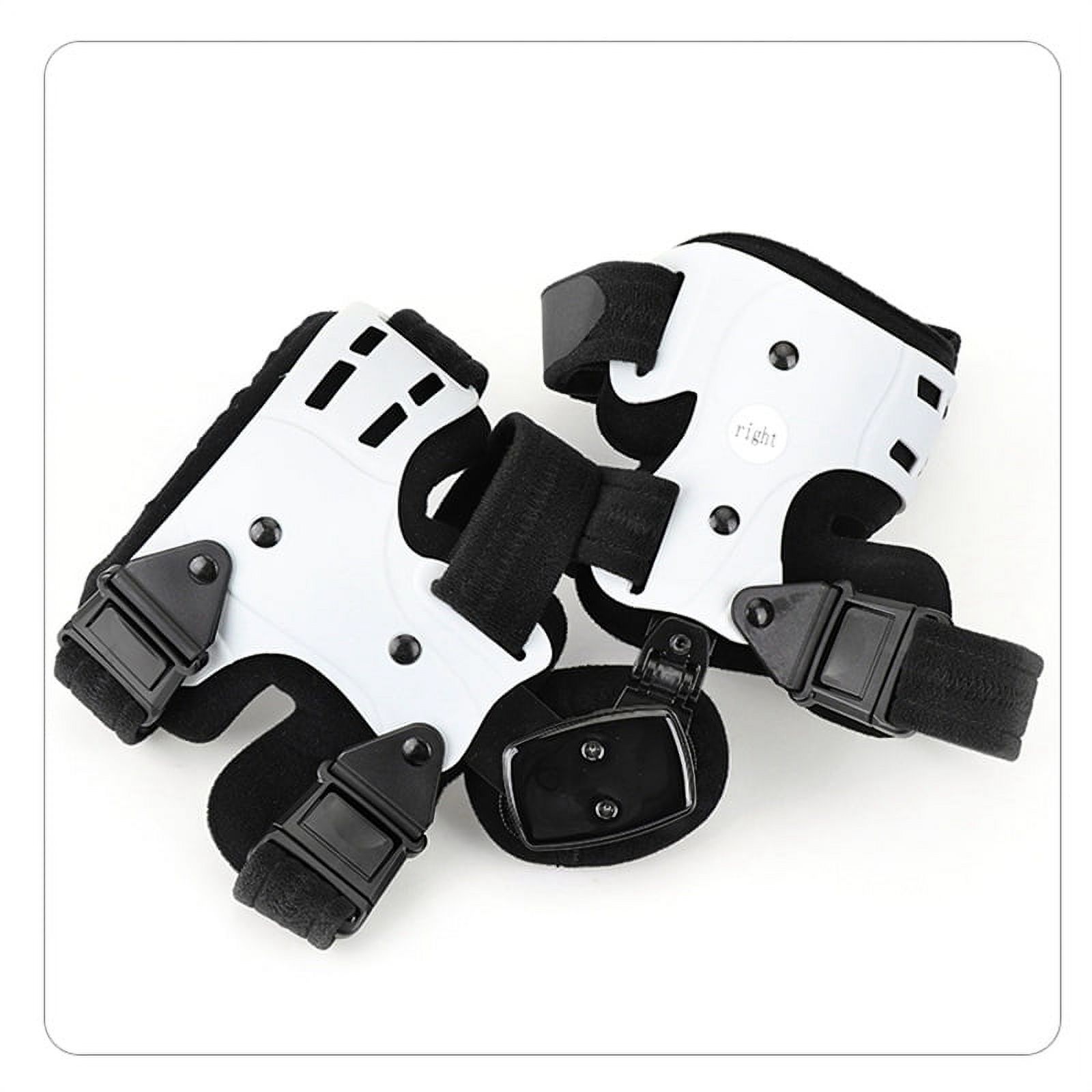 OA Hinged Support Right Knee Braces, Black & White