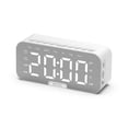 thumbnail image 1 of Altavoz compatible con Bluetooth Sidaley Reloj despertador con pantalla de espejo LED grande, 1 of 6