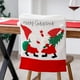 thumbnail image 1 of Cubierta de Silla de Franela Roja y Blanca Ganfancp Navidad Bordado Taburete 1 X Funda para Tapiza, 1 of 7