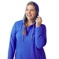 thumbnail image 3 of Free Country Women's Plus Size SunFree UPF Hoodie Peri Mist 1X, 3 of 3