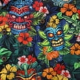 thumbnail image 3 of YIUME Hawaiian Shirt For Men 1940s Vintage TIKI BAR Shirt Camp Collar, 3 of 8