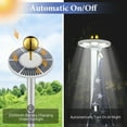 thumbnail image 4 of Yescom 25Ft Silver Telescopic Aluminum Flagpole Kit with 136 LED Solar Light set for Commercial Residential Outdoor, 4 of 10