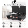 thumbnail image 3 of Tocadiscos DANFI AUDIO DF Vintage de 3 velocidades Bluetooth negro, 3 of 8