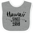 thumbnail image 3 of Inktastic Hawaii Since 1959 Boys or Girls Baby Bib, 3 of 4