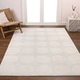 thumbnail image 6 of JONATHAN Y SANDSTONE 3 x 5 Area Rug, Adrian Circle Dot - White/Cream, SND105B-3, 6 of 12