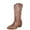 Brown, variant on Cowboy Boots For Women Western Cowgirl Boots Mid Calf Snip Toe Boot With Chunky Heel