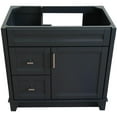 thumbnail image 5 of Bellaterra Home 400700-36R-DG 36 in. Single Sink Vanity with Cabinet, Dark Gray - Right Drawers, 5 of 12