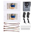 thumbnail image 2 of Wired Video Intercom Doorbell System, Video Doorbell Camera with 2 Monitor 7 Inch Color Screen, Video Door Entry System with Dual Way Intercom, 120º Wide Angle, 6 Infrared LEDs, 2 of 7