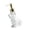 White, variant on 7829 Ceramic Dog Shape Lotion and Soap Dispenser for Household Bathroom Accessories