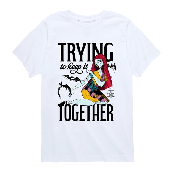 The Nightmare Before Christmas - Sally Trying to Keep it Together - Youth Boys Short Sleeve Graphic T-Shirt