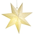 thumbnail image 1 of Lámpara de estrella de papel de 45 cm, flores de Pascua de papel con iluminación 3D, decoración de ventanas con estrellas, adorno de árbol de Navidad iluminado para decoración de árbol de Navidad, 1 of 8