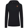 thumbnail image 2 of Women's Levelwear Black Baltimore Orioles Raven Insignia 2.0 Quarter-Zip Jacket, 2 of 3