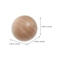 thumbnail image 2 of WORGEOUS 6pcs Glass Container Wooden Sphere Stopper Round Wooden Balls For Glass Bottles Carafes Replacement Wooden Round Balls Carafes Stoppers, 2 of 8