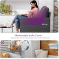 thumbnail image 5 of LAZZO 51" Modern Loveseat Sofa, 2-Seater Linen Fabric Couch for Bedroom & Office, Gray, 5 of 8
