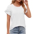 thumbnail image 4 of Fiudx Ofertas de La Semana Camisolas con Cuello En V Sin Mangas y Sexy para Mujer, Blusa Plisada con Tubo Calado, 4 of 4