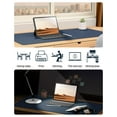 thumbnail image 6 of Leather Desk Pad, Extended Gaming Mouse Pad, Desk Keyboard Mat, Waterproof Desk Writing Pad, Desk Accessories for Office and Home (27.6" x 13.8", Royal Blue), 6 of 8