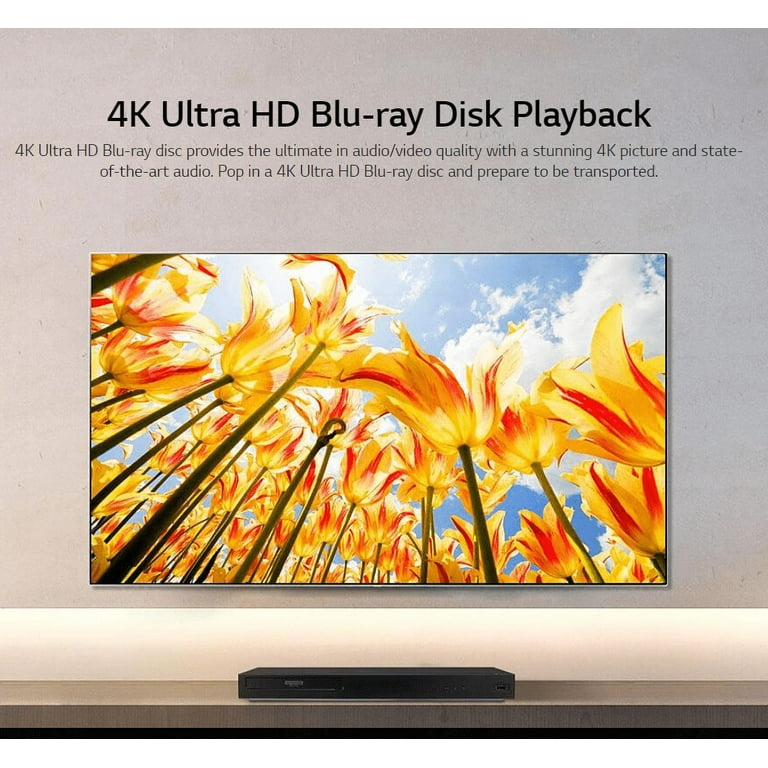 LG UBKM9 4K Upscaling Ultra-HD 3D Blu-ray Disc Player 4082/Wi-Fi & 4K  Streaming
