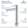 thumbnail image 4 of Blossom Brass Chrome Single Hole Bathroom Faucet, 4 of 10