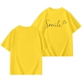 thumbnail image 6 of BUWTTER Shirts for Girls Oversized Short Sleeved Top Casual Letter Print Summer Loose Fit Plus Size Basic Yellow Shirt Size 5-6 Y, 6 of 8